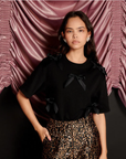 Louie Bow T Shirt - Black