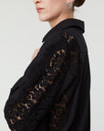 Nella Lace Shirt - Black