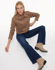 Roma Suede Jacket - Tan