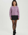 Rosie Knit Cardigan - Mauve