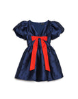 Memories Bow Dress - Navy