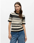 Ester Knit Sweater - Black Stripe