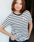 Maggie Stripe T - Lucky Cat