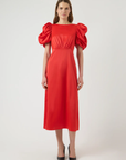 Pella Midi Dress - Red