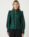 Ripple Blouse - Emerald
