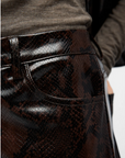 Ebba Snake Print Pants