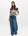 Ester Knit Sweater - Black Stripe