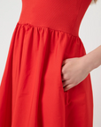 Miri Midi Dress - Red