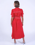 Sydney Polka Dress - Red