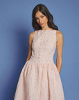 Sun Jacquard Midi - Pink