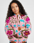 Suzani bomber-Pink print