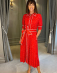 Sydney Polka Dress - Red