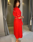 Sydney Polka Dress - Red