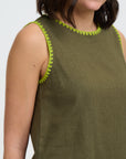 Senna Crop Top - Khaki