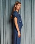 Daze Denim Top - Indigo Blue