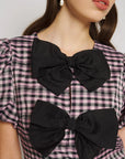 Vence Check Bow Top