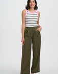 Senna Wide Trouser - Khaki
