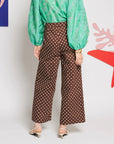 Arles Polka Trousers - Brown