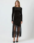 Tera Midi Sequin Dress - Black