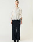 Ginga Crochet Top - White