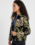 Velvet jacket - Black & Green
