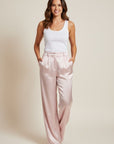 Vima Satin Pants - Pink