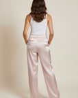 Vima Satin Pants - Pink