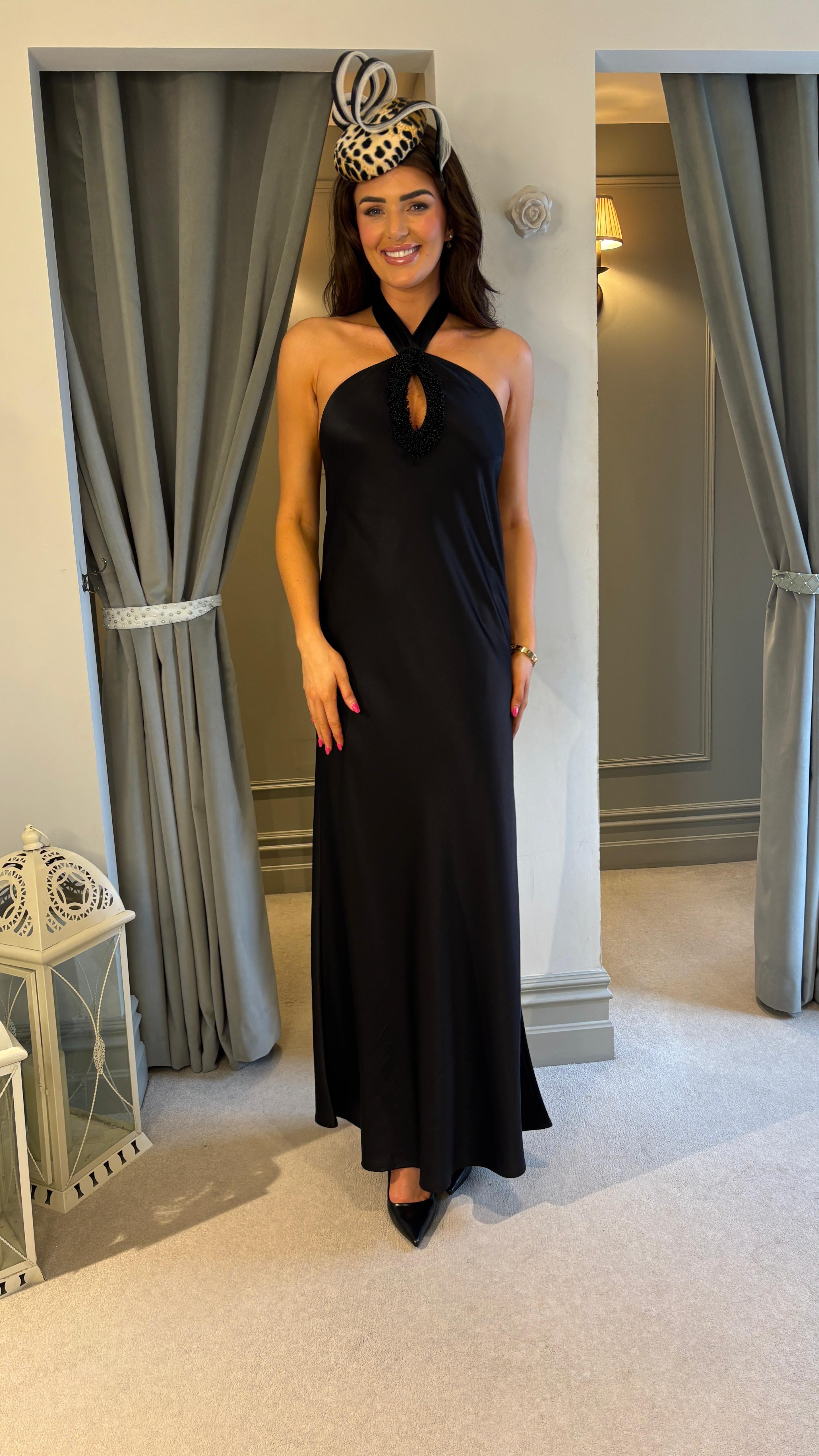 Jennifer Halter Dress - Black Harper Jennifer Halter Dress - Black Harper