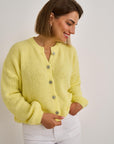 Mels Knit Cardigan - Lemon