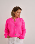 Mels Knit Cardigan - Pink