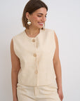 Olea Waistcoat - Cream