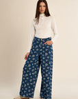Valerie wide leg printed jeans