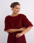 Beata top - Burgundy