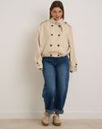 Jessy Cropped Trench - Beige