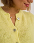 Mels Knit Cardigan - Lemon
