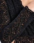 Lily Lace Top - Black