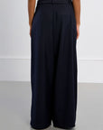 Chiara Wide Trousers - Navy