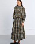 Ava Poplin Blouse - Green