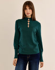 Rua Cutout Top - Green