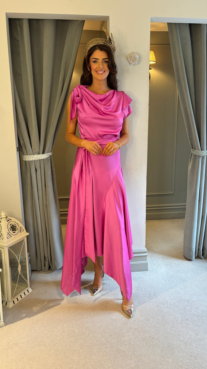 Elodie Frill Dress - Pink – Harper