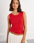 Amerie Knit Tank - Red