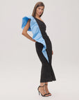 Malcolm Frill Dress - Black