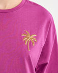 Purple Palm T Shirt