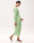 Paulina Mint Wrap Dress