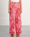 Belize Wide Leg Trousers - Pink