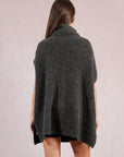 Lea Knit Poncho - Grey