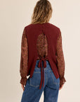 Mia Knit Sweater - Burgundy