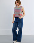 Dana Knit Vest - Print