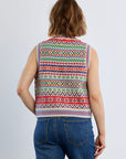 Dana Knit Vest - Print