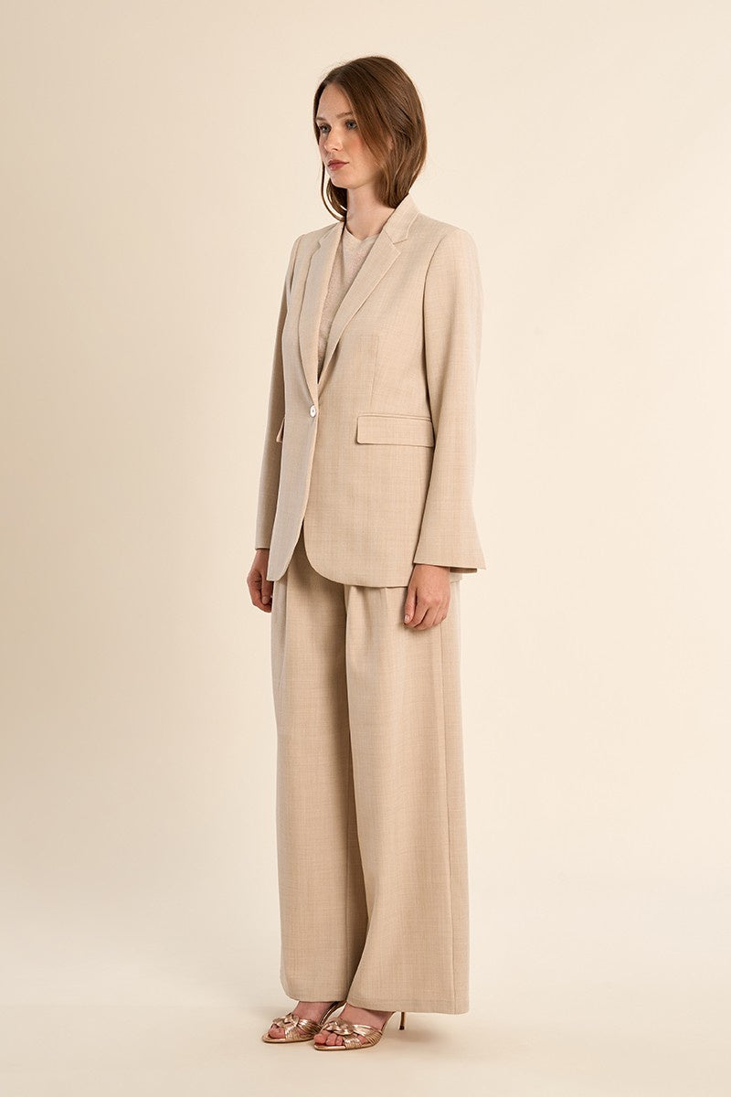 The Zara Blazer - Beige Harper The Zara Blazer - Beige Harper